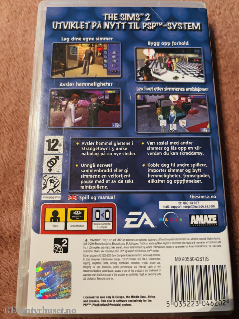 The Sims 2. Playstation PSP.