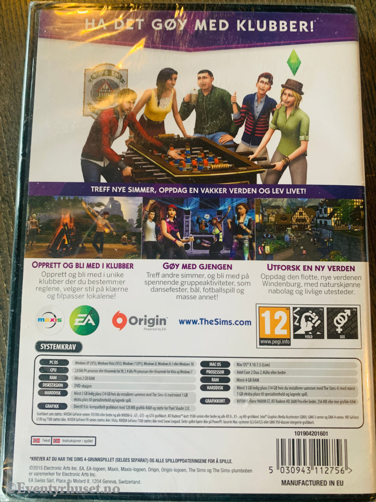 The Sims 4: Gøy med gjengen. PC-spill. Ny i plast! PC spill