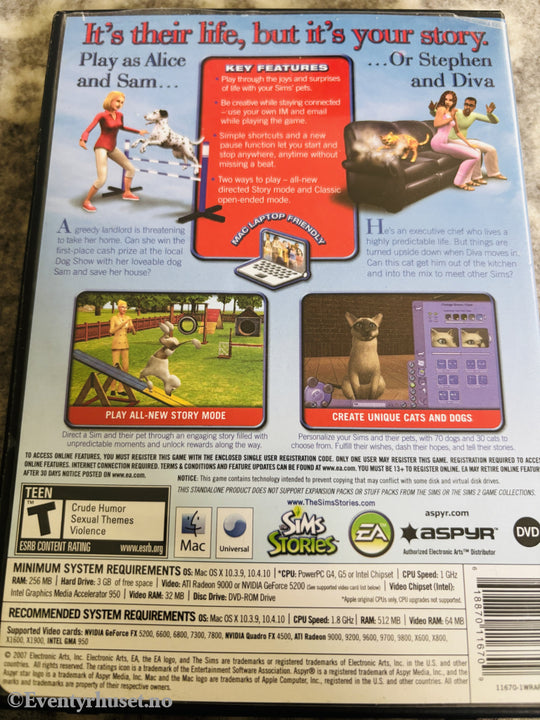 The Sims: Pet Stories, 2007. PC-spill.