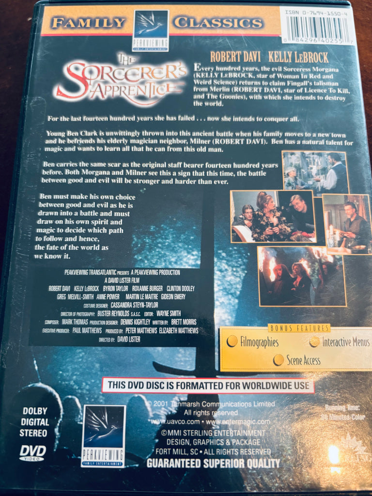 The Sorcerer's Apprentice. DVD.