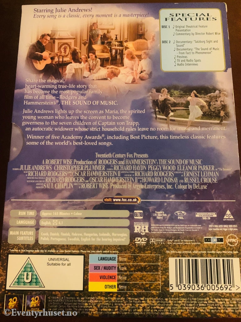 The Sound Of Music. 1965. Special Edition. Dvd. Slipcase. Dvd