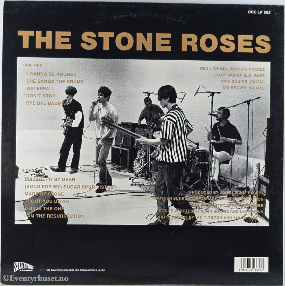 The Stone Roses. 1989. The Stone Roses. LP.