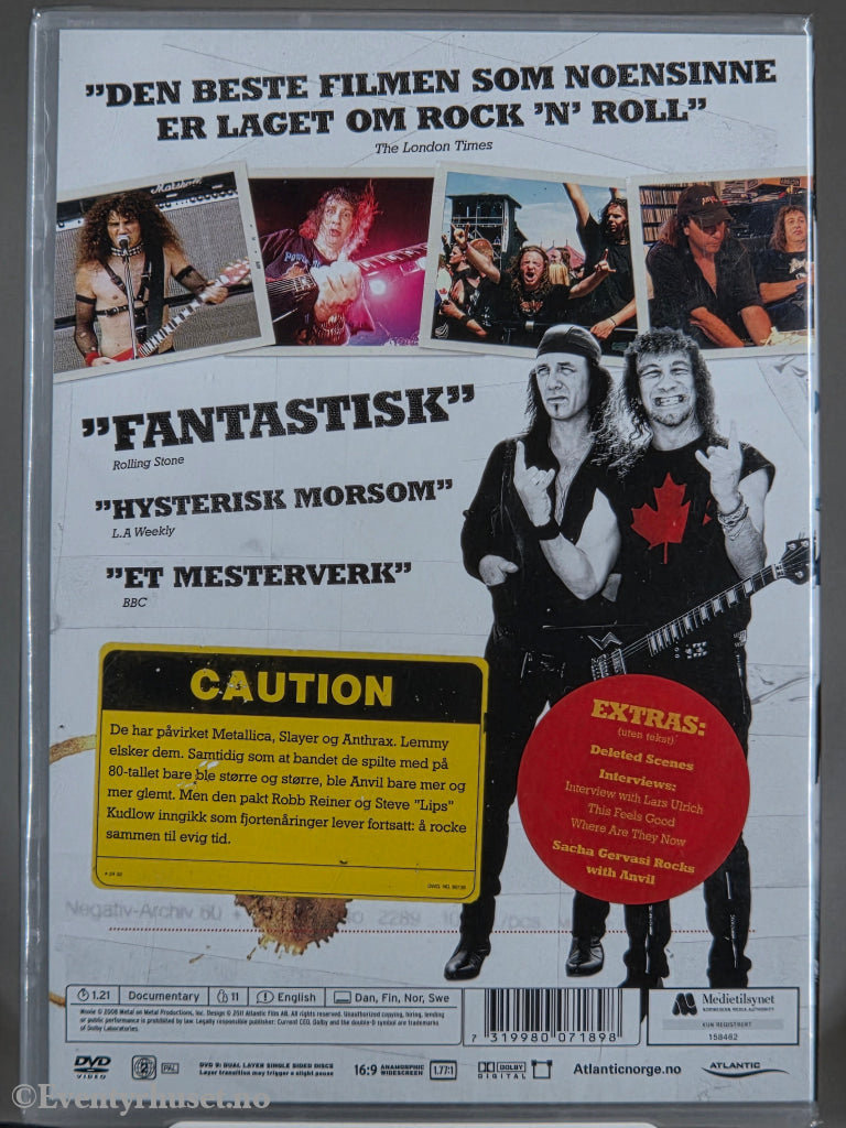 The Story of Anvil (2008). DVD. Ny i plast!