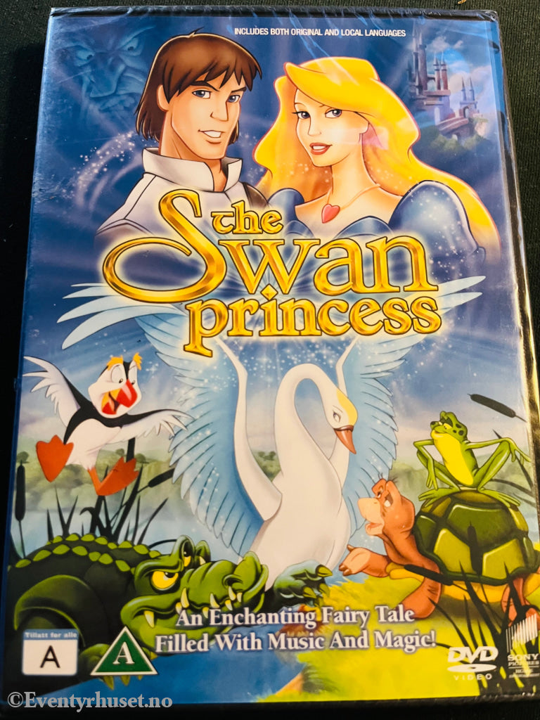 The Swan Princess(Svaneprinsessen). 1994. Dvd. Ny I Plast! Dvd