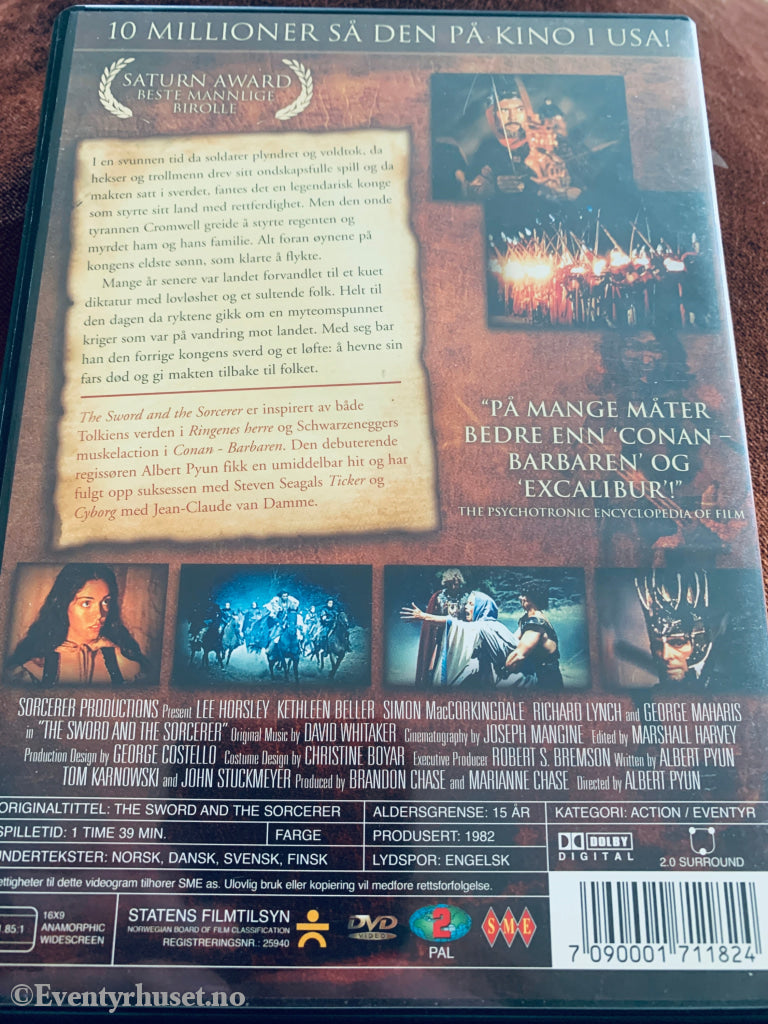 The Sword and the Sorcerer. DVD.
