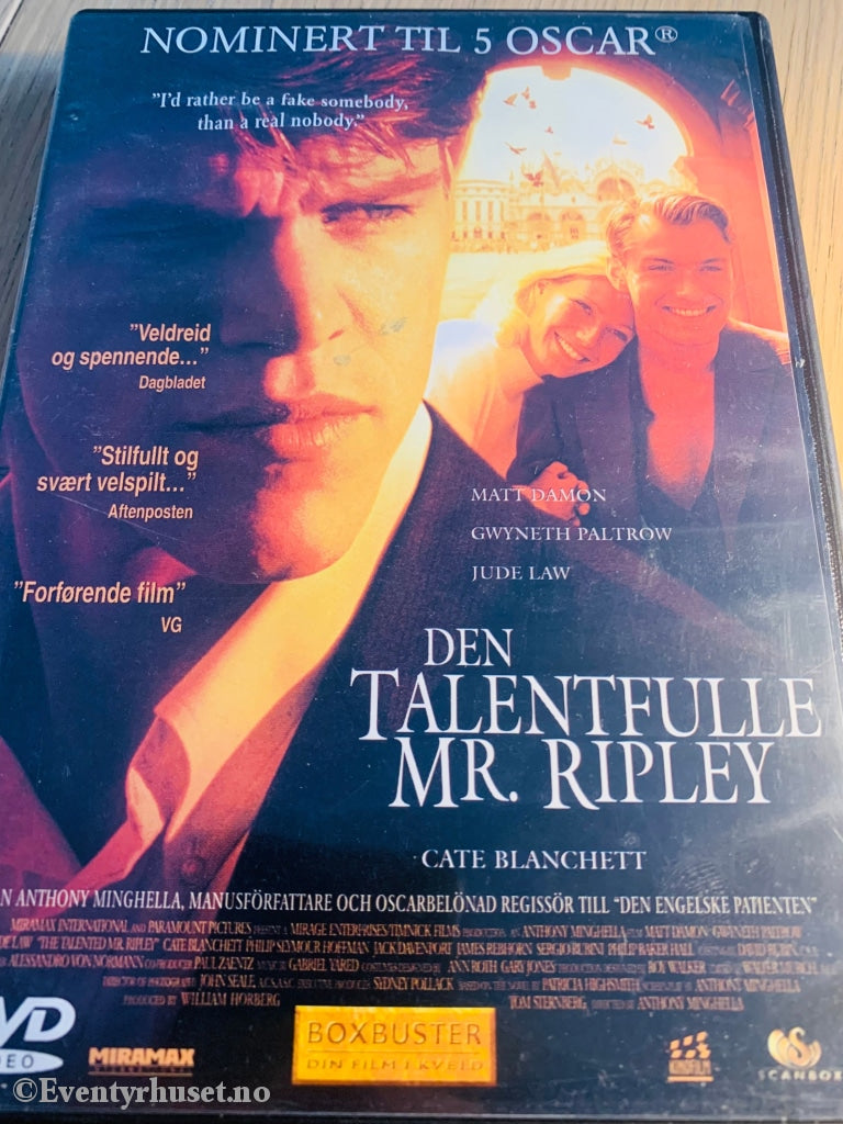 The Talented Mr. Ripley. Dvd. Dvd