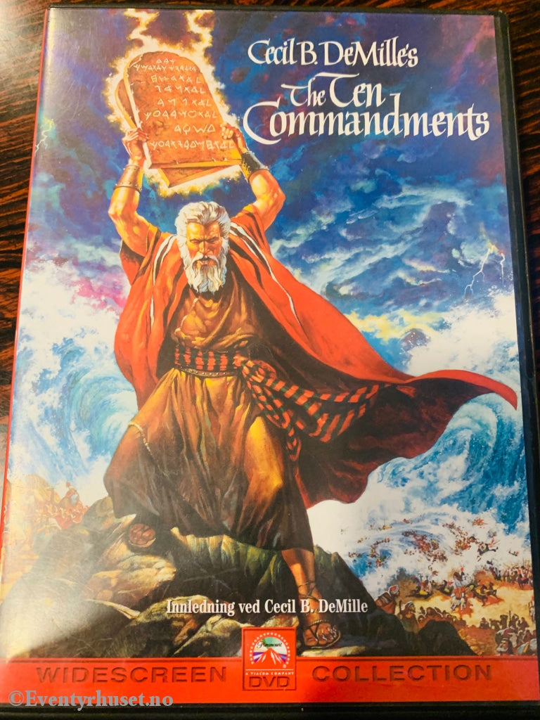 The Ten Commandents (De Ti Bud). 1957. Dvd. Dvd