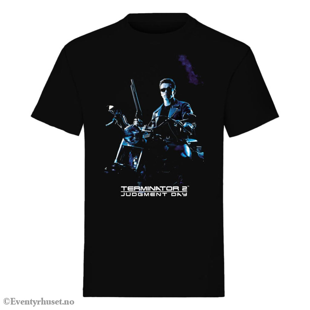 The Terminator T-Shirt Bike Pose Black Size M Fashion & Accessories