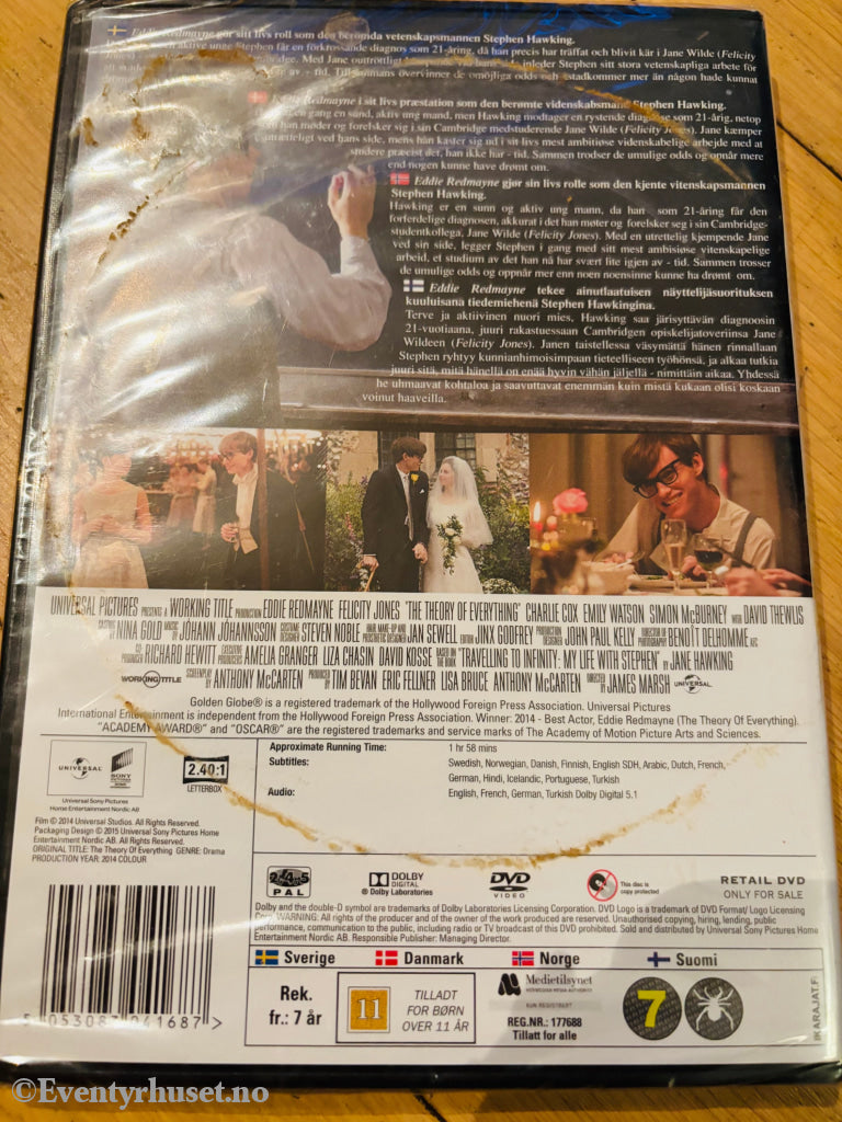 The Theory of Everything. DVD. Ny i plast!