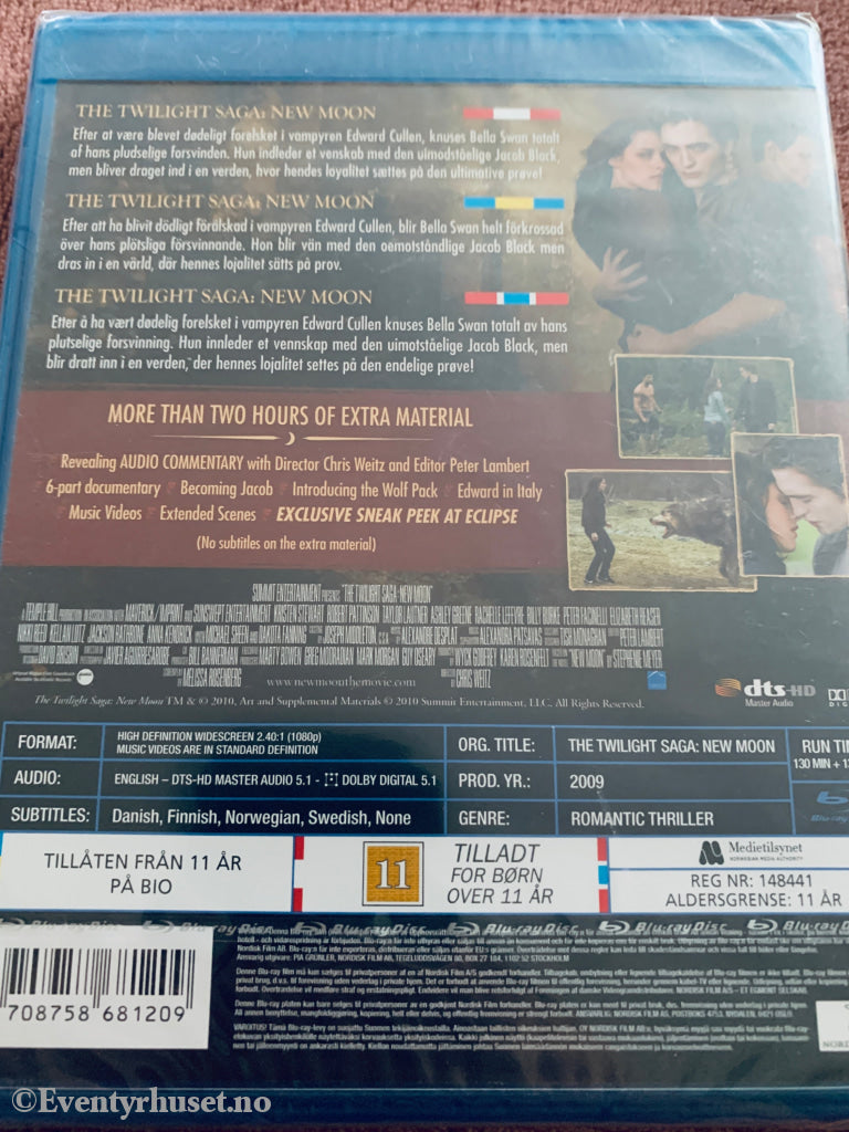 The Twilight Saga - New Moon. Blu-ray. Ny i plast!