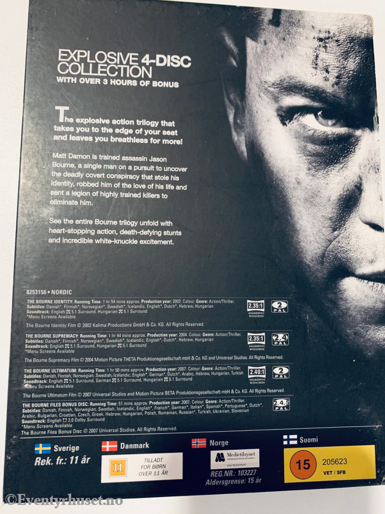 The Ultimate Bourne Collection. Dvd Samleboks.