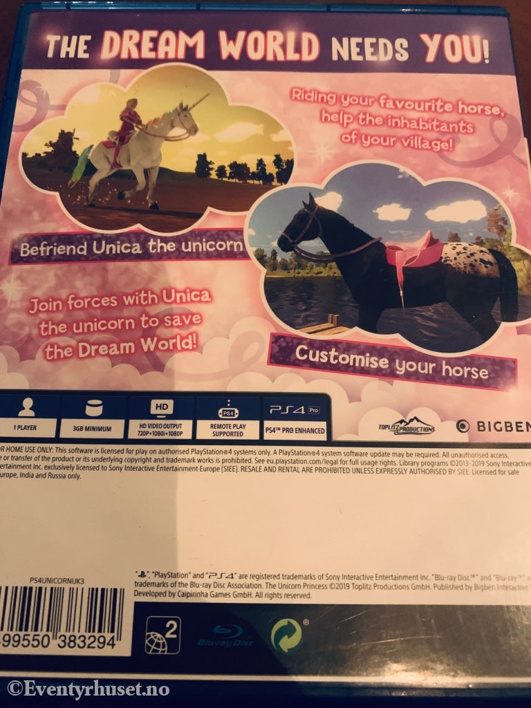 The Unicorn Princess. Playstation PS4-spill.