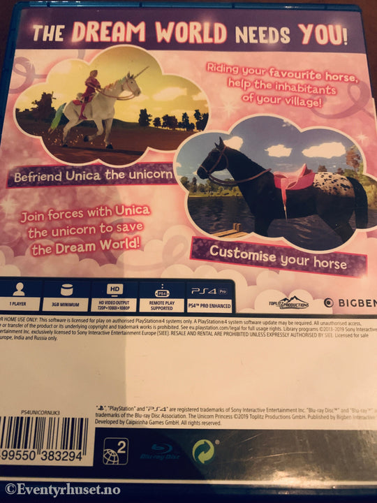 The Unicorn Princess. Playstation PS4-spill.