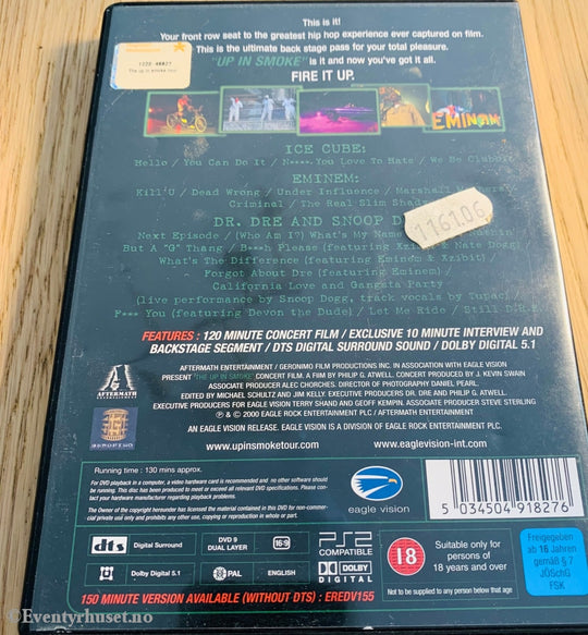 The Up In Smoke Tour. Dvd. Dvd