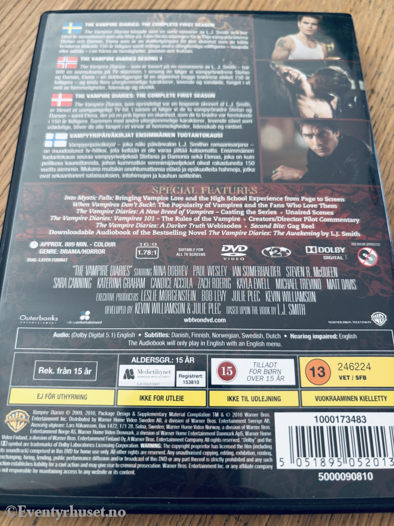 The Vampire Diaries: The Complete First Season, 2009. DVD samleboks.