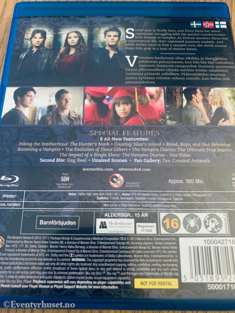 The Vampire Diaries – Sesong 4 (2012). Blu-Ray.
