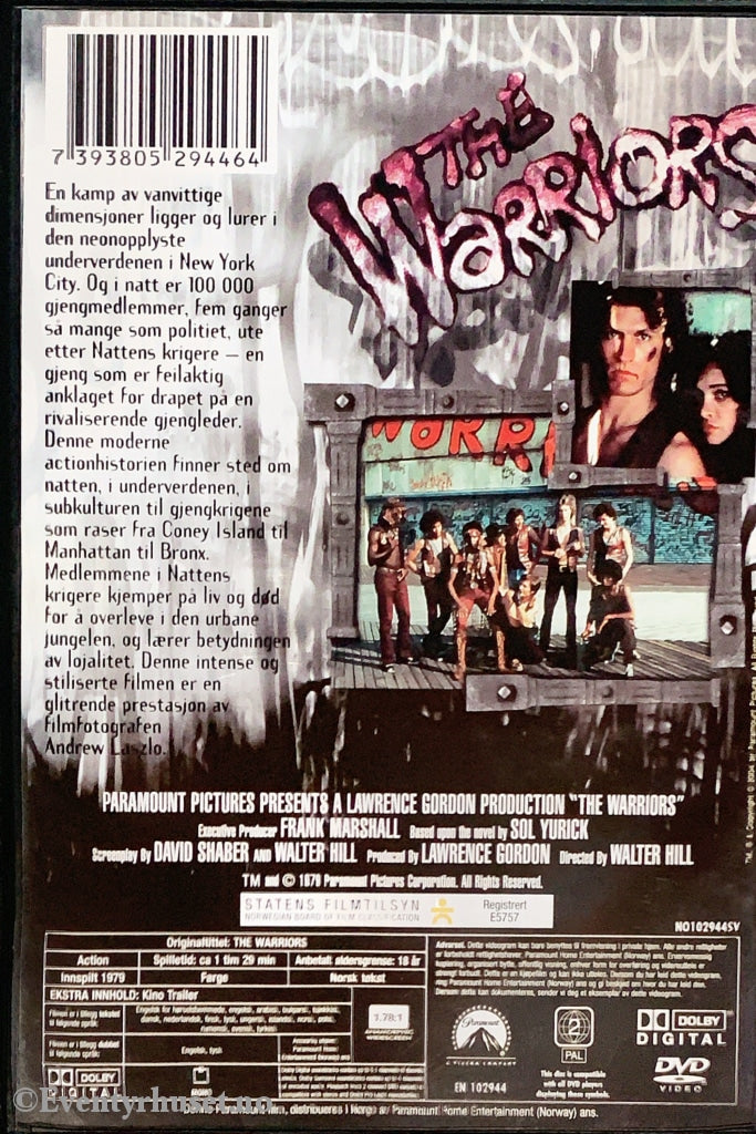 The Warriors. 1979. Dvd. Dvd