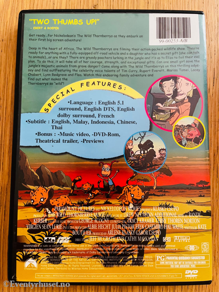 The Wild Thornberrys Movie 2002 DVD