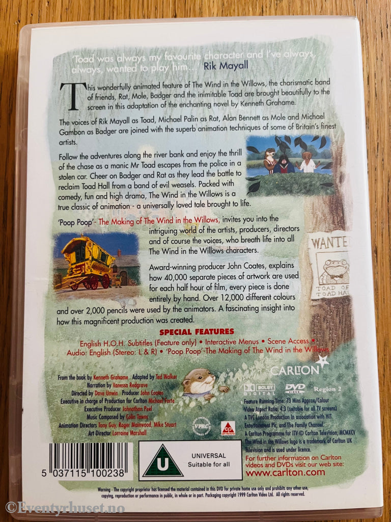 The Wind in the Willows 1983 DVD