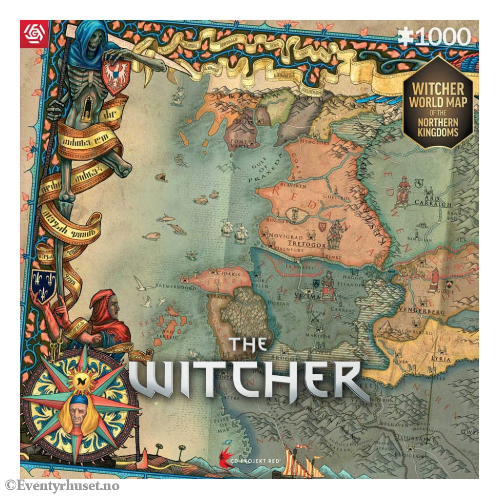 The Witcher 3 Gaming Puzzle The Northern Kingdoms (1000 pieces) Home & Gifts