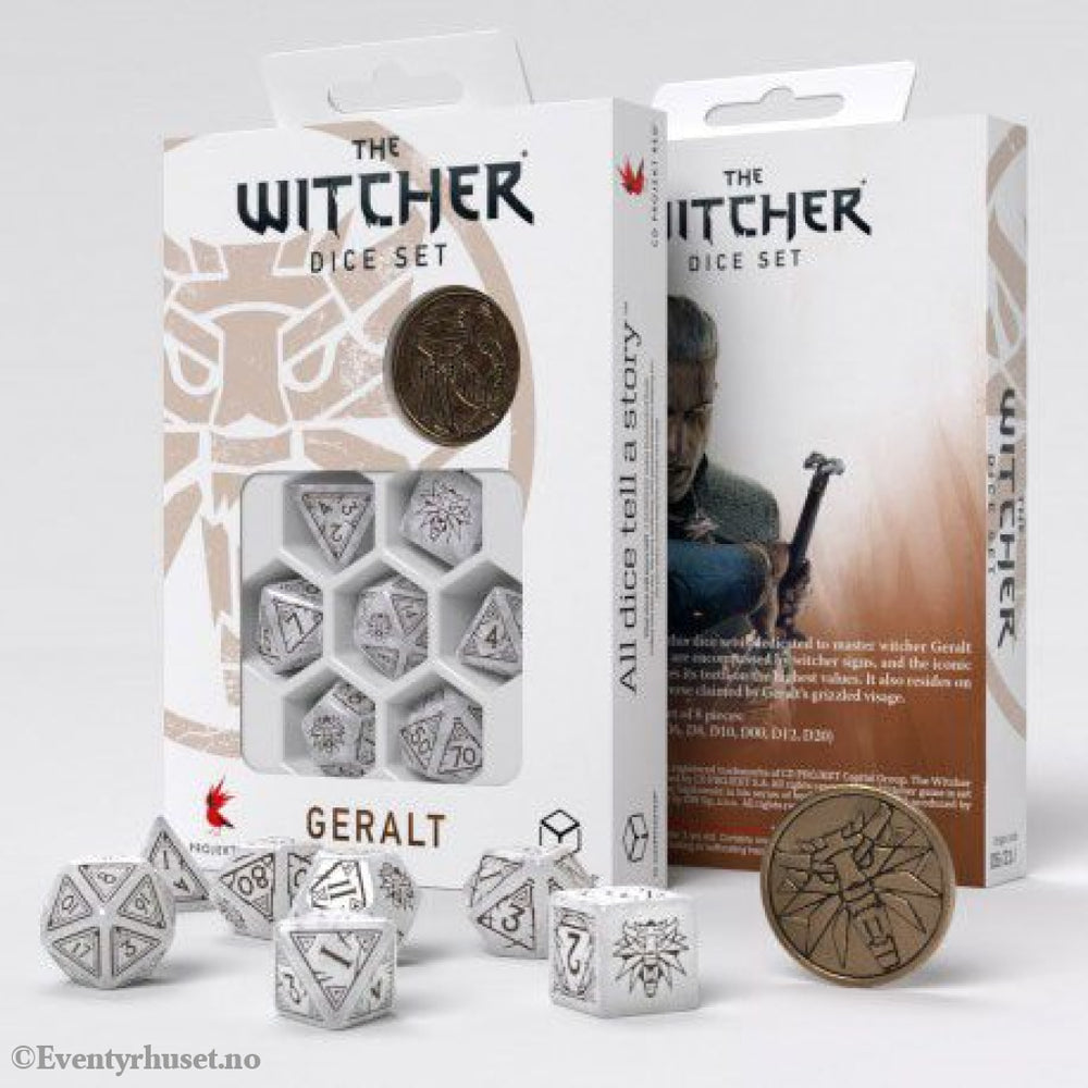 The Witcher Dice Set Geralt The White Wolf (7) Games