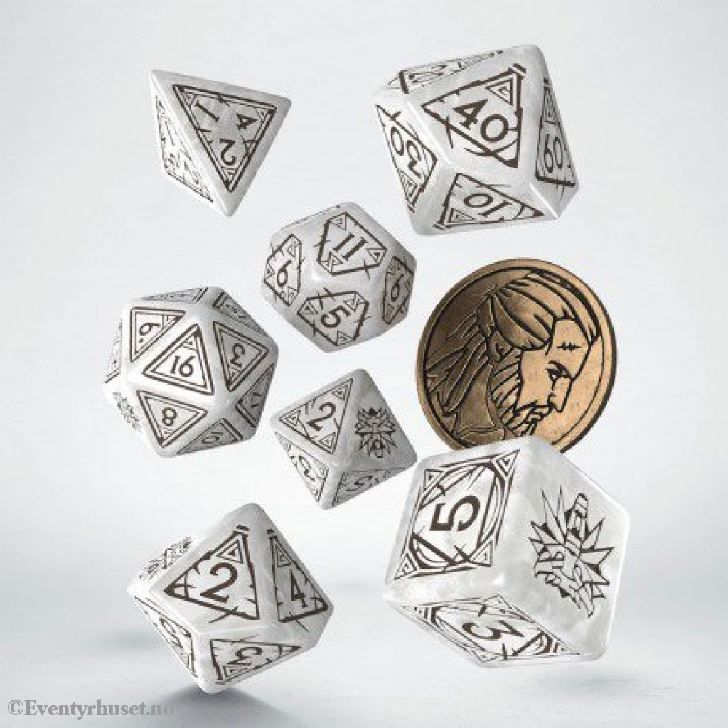 The Witcher Dice Set Geralt The White Wolf (7) Games