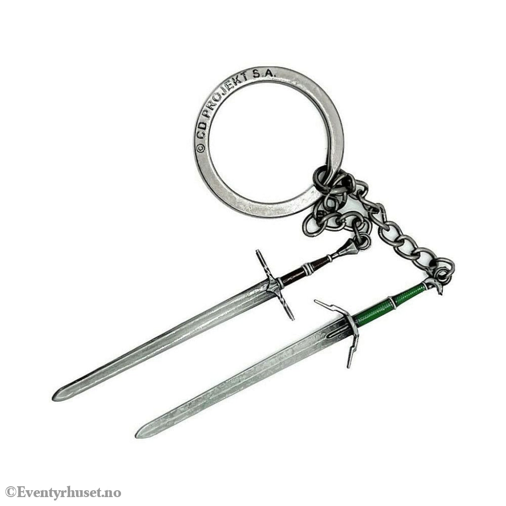 The Witcher III: Wild Hunt Keychain Geralt Two Swords Fashion & Accessories