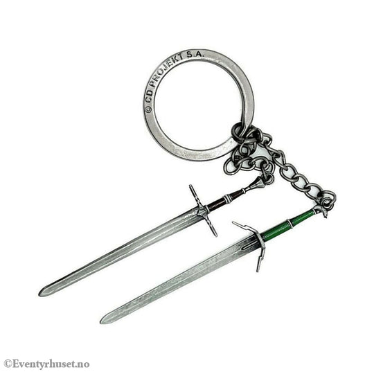 The Witcher III: Wild Hunt Keychain Geralt Two Swords Fashion & Accessories
