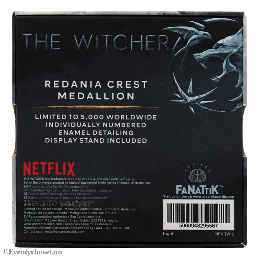 The Witcher Medallion Redania Crest Limited Edition Collectibles