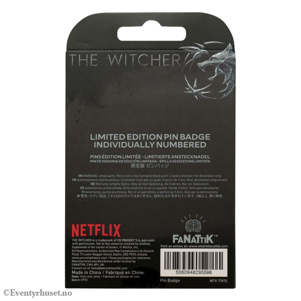 The Witcher Pin Badge Witcher Symbol Limited Edition Fashion & Accessories