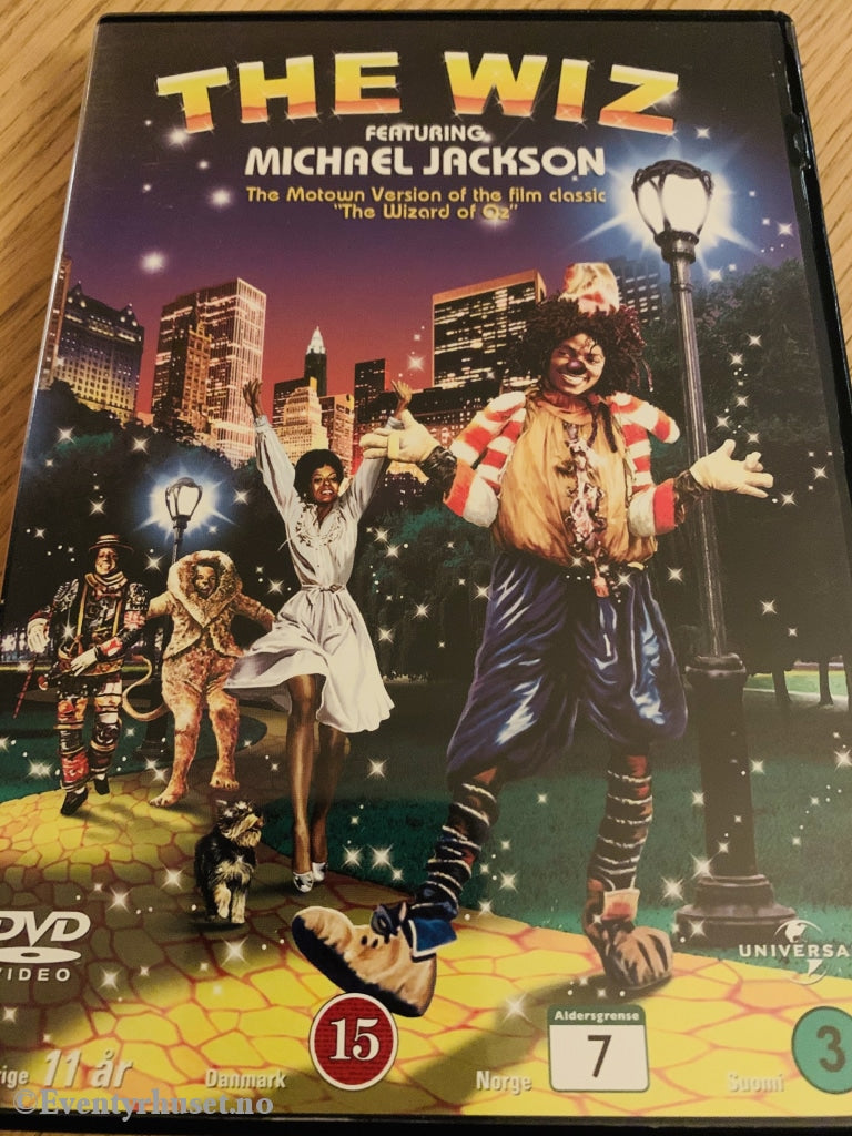 The Wiz Featuring Michael Jackson. Dvd. Med Norsk Tekst. Dvd