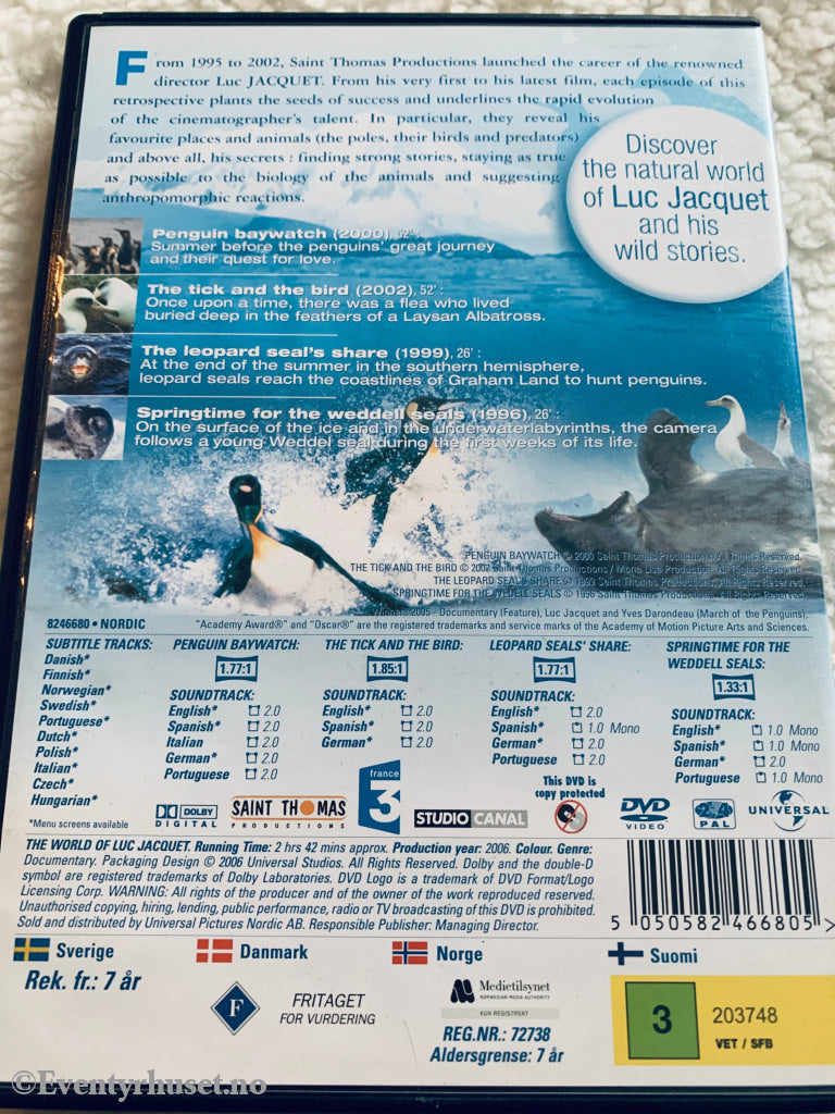 The World of Luc Jacquet. 2006. DVD.