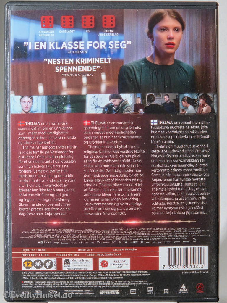 Thelma (2017). DVD.