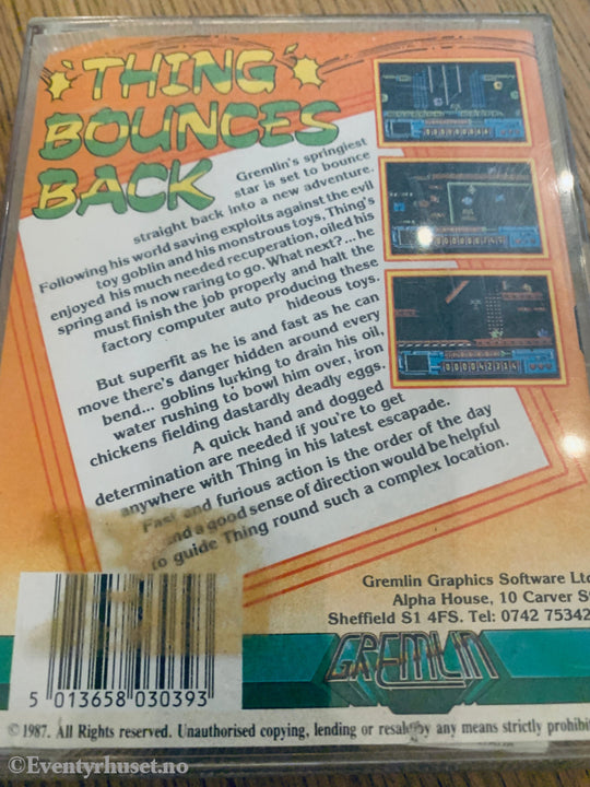 Thing Bounces Back (1987). Commodore 64 (C64) spill solgt i Norge!