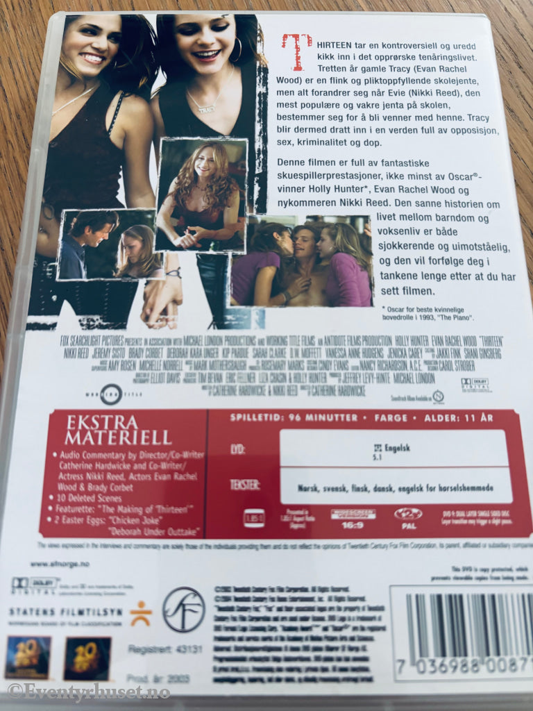 Thirteen. DVD.