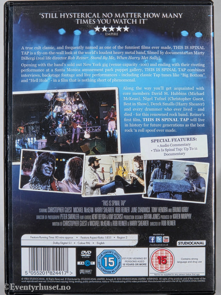 This Is Spinal Tap (1984). DVD. Walt Disney Home Video