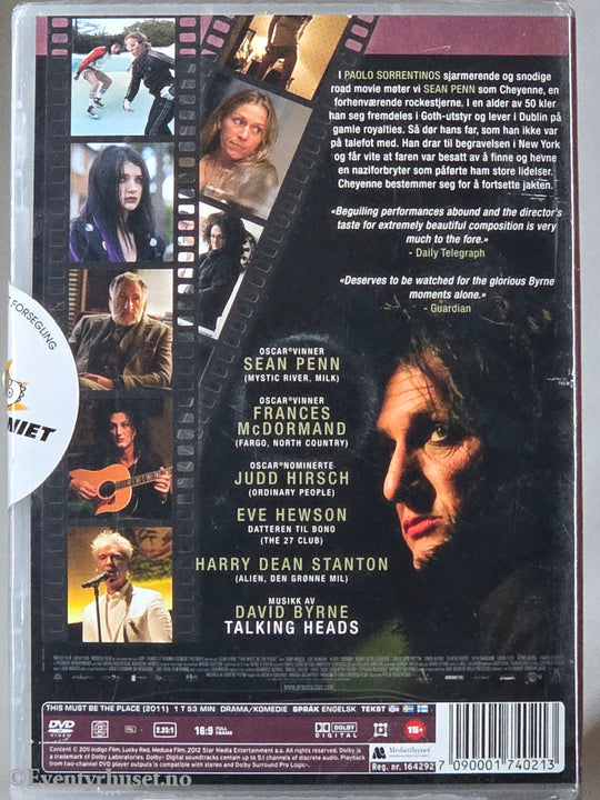 This Must Be the Place (2011). DVD. Ny i plast!