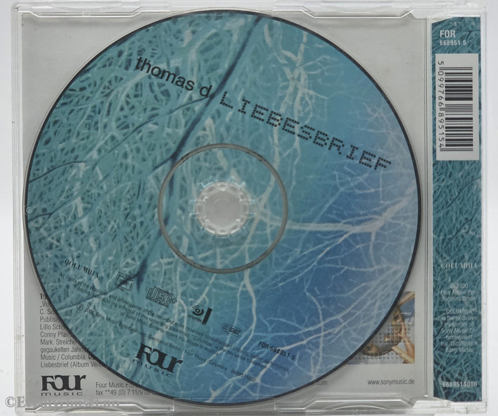 Thomas D. 2001. Liebesbrief. CD singel