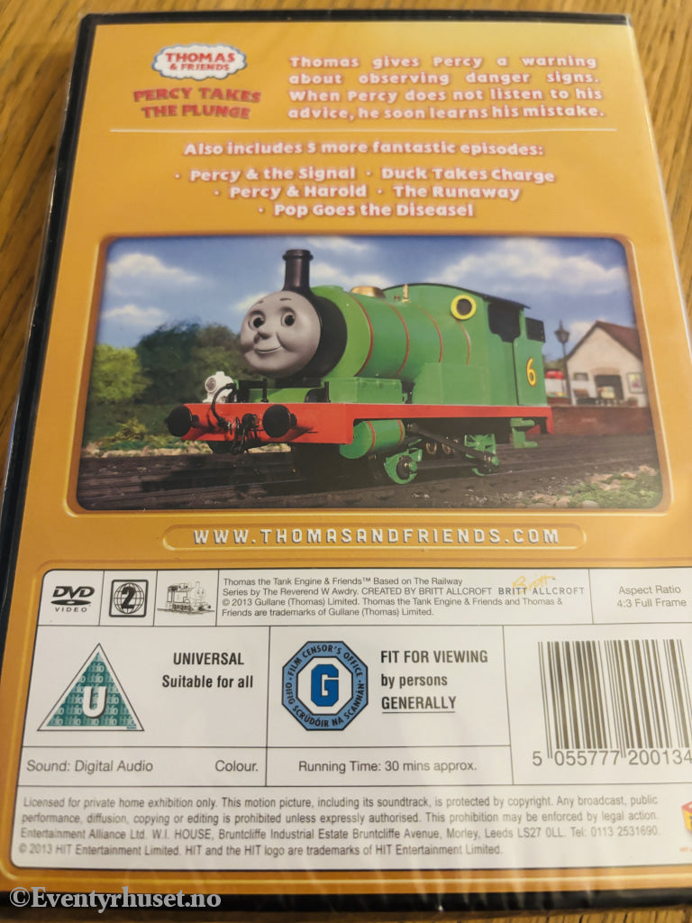 Thomas & Friends: Percy Takes the Plunge . 2006 . DVD. Ny i plast!