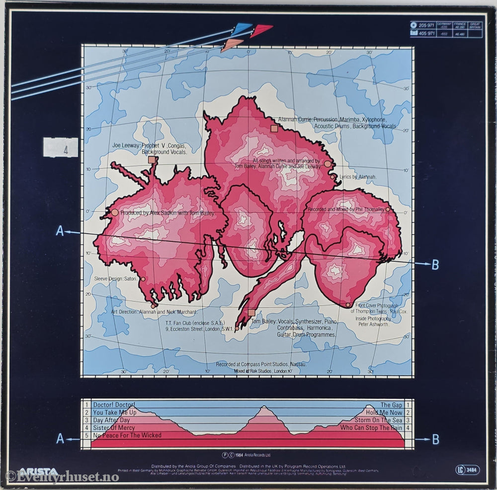 Thompson Twins. 1984. Into The Gap. LP.