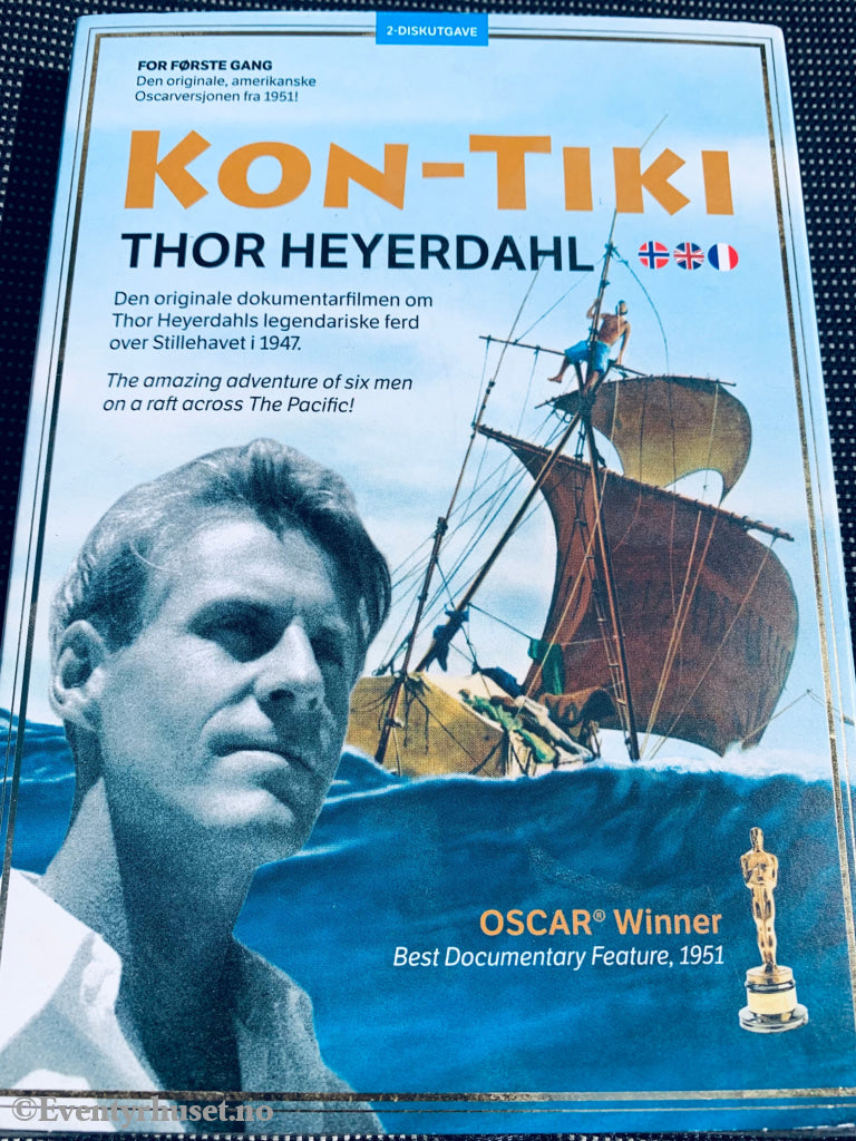 Thor Heyerdahl. Kon-Tiki. 1950/2011. Dvd Slipcase. Ny I Plast!