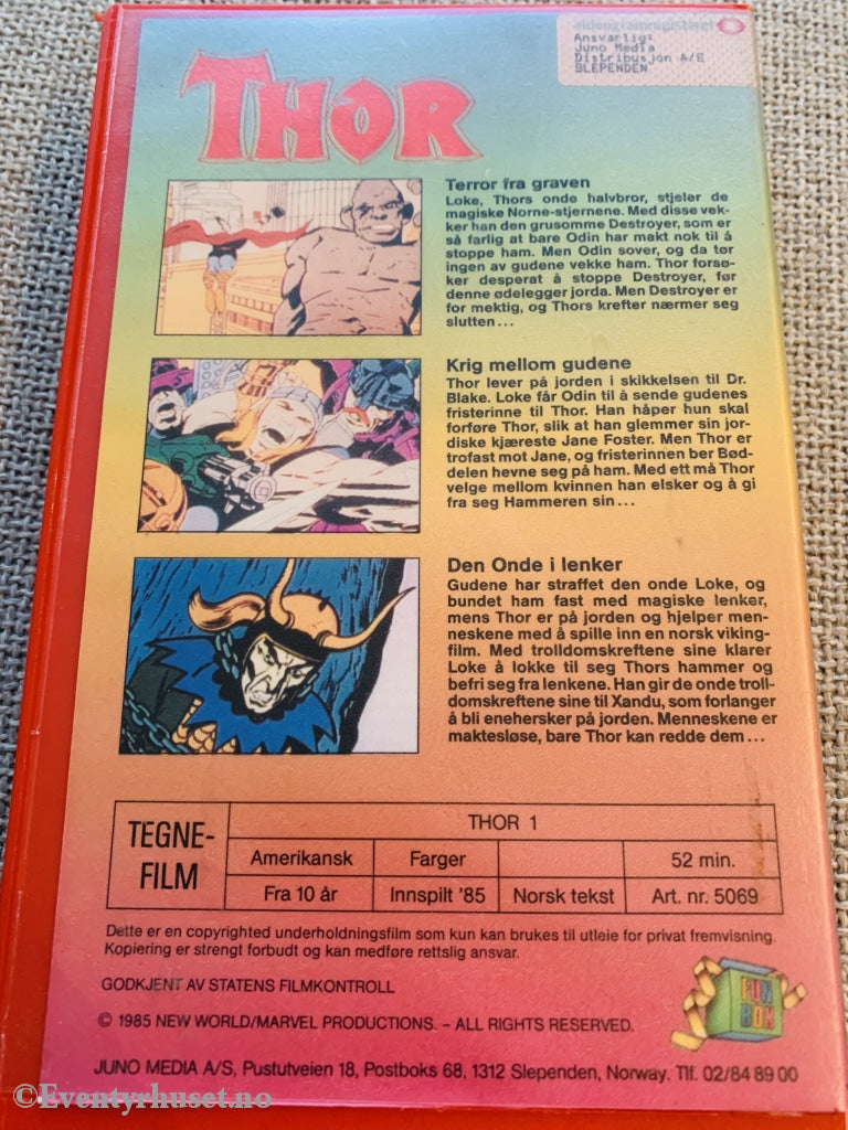 Thor. Vol. 1. 1985. Vhs Big Box.