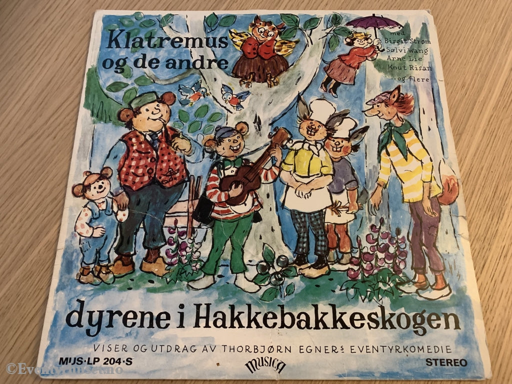 Thorbjørn Egner. 1966. Klatremus Og De Andre Dyrene I Hakkebakkeskogen. Lp. Lp Plate