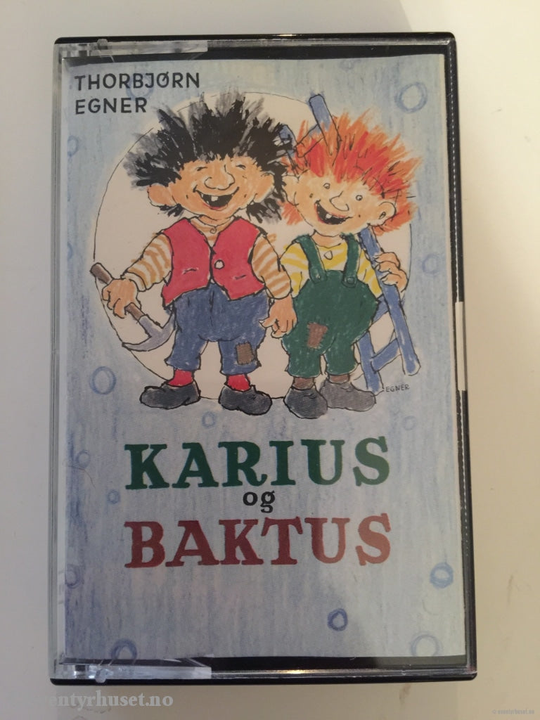 Thorbjørn Egner. 1980 1984 1993. Karius Og Baktus. Kassett. Kassettbok
