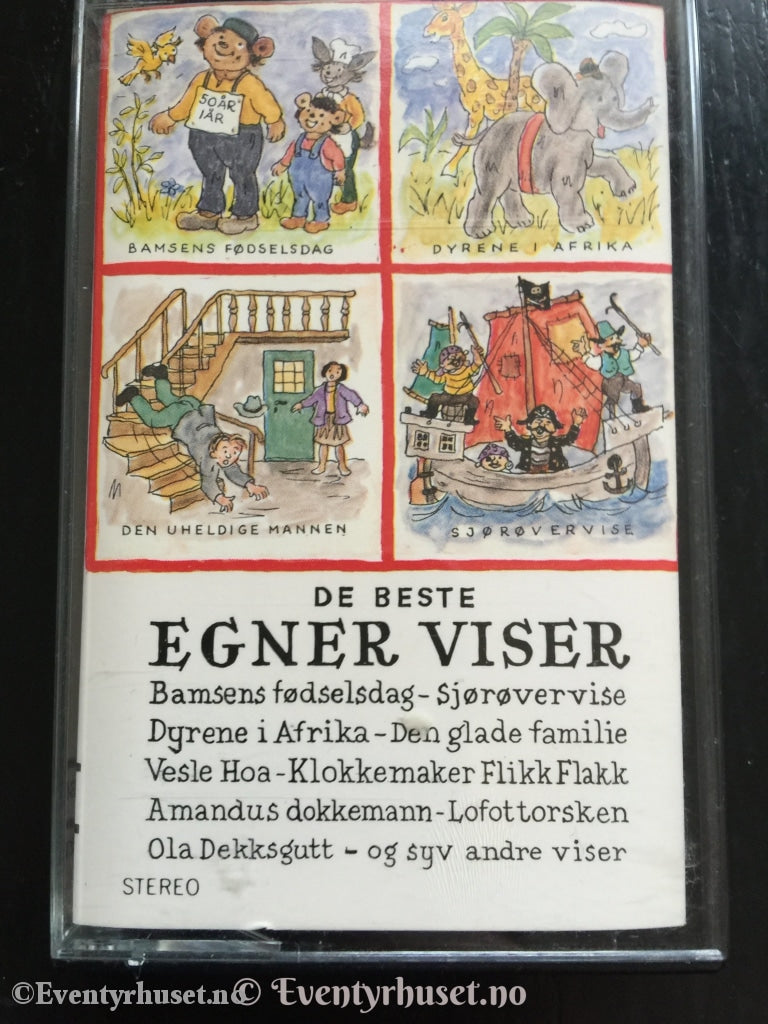 Thorbjørn Egner. 1982. De Beste Egner Viser. Kassett. Kassett (Mc)