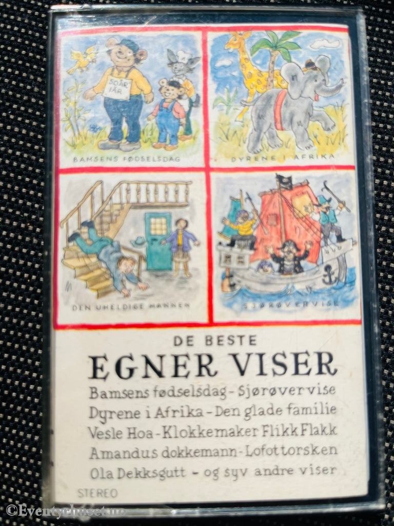 Thorbjørn Egner. 1982. De Beste Egner Viser. Kassett. Kassett (Mc)