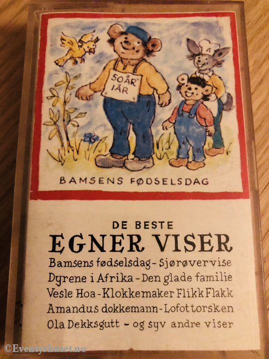 Thorbjørn Egner. 1995. De Beste Egner Viser. Kassett. Kassett (Mc)