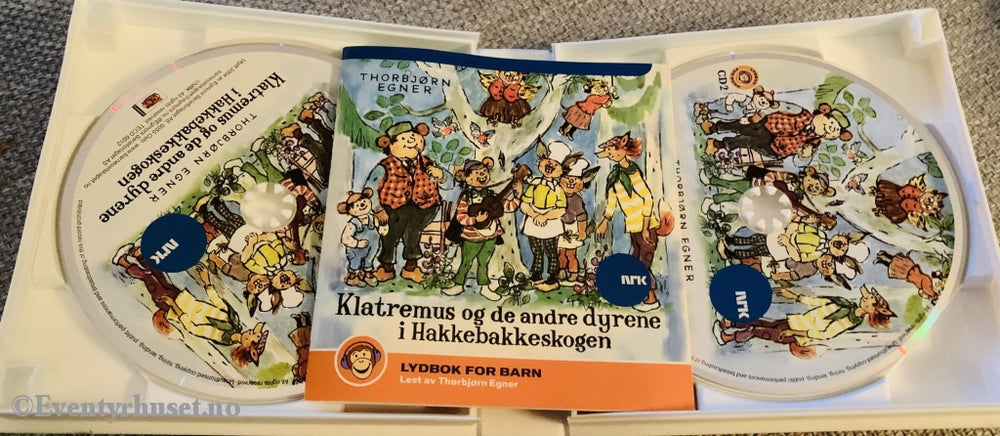 Thorbjørn Egner. 2004. Klatremus Og De Andre Dyrene I Hakkebakkeskogen. 2X Cd. Lydbok
