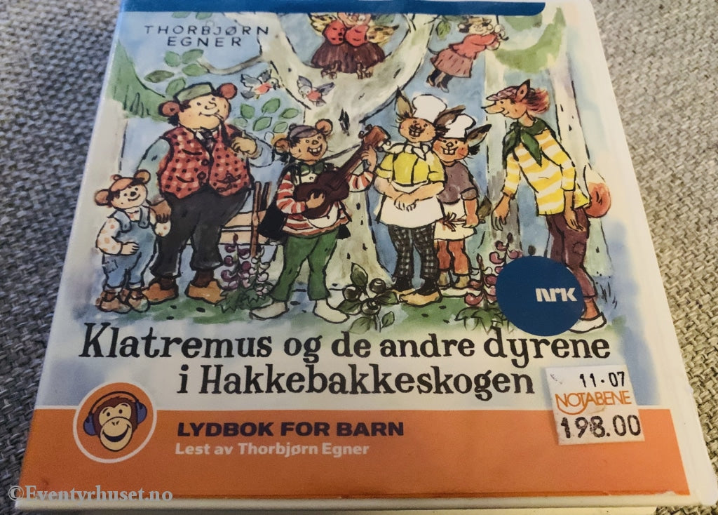 Thorbjørn Egner. 2004. Klatremus Og De Andre Dyrene I Hakkebakkeskogen. 2X Cd. Lydbok