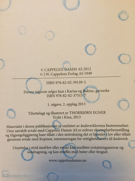 Thorbjørn Egner. 2012. Karius Og Baktus. Fortelling